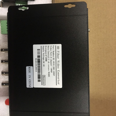 Bộ chuyển đổi video sang quang 4 kênh GNETCOM HL-4V1D-20T/R-1080P (2 thiết bị,2 adapter,Cổng điều khiển) - Hàng Chính Hãng