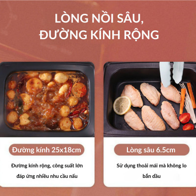 NỒI LẨU HẤP ĐA NĂNG PERFECT PF-LH12 2 TẦNG DUNG TÍCH 22 LIT BẢO HÀNH 1 NĂM- HÀNG CHÍNH HÃNG