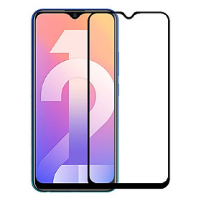 Miếng Dán Kính Cường Lực cho Vivo Y12 - Full màn hình - Màu Đen - Hàng Chính Hãng