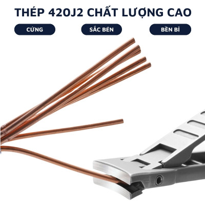 Bấm móng tay DandiHome slim siêu mỏng, siêu nhẹ - Tặng kèm hộp đựng và móc khóa