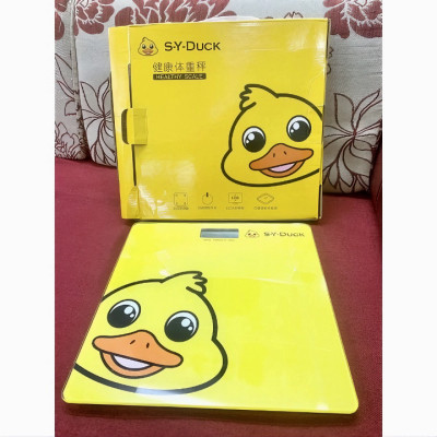 Cân điện tử vuông KG161 hình con vịt dễ thương, cân sức khỏe thông minh 180kg - Hàng chính hãng