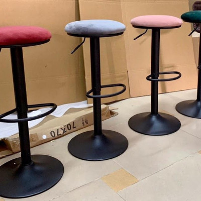 CB2263 B-F Ghế bar không lưng tựa nệm vải nhung nhập khẩu Nội thất Capta hcm