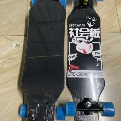 Ván trượt Phát Sáng Dài 80*20cm Thể Thao Mặt Nhám Mẫu LONGBOARD Cao Cấp 