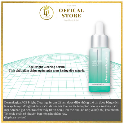 Serum Huyết Thanh Dưỡng Da Ban Đêm Dành Cho Da Lão Hóa Dermalogica Age Bright Clearing Serum 30ml
