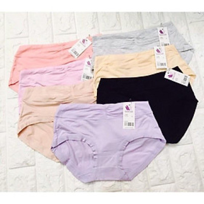 Combo 5 Quần Lót Nữ Cotton Lụa Nhún Trước 5509 – Mềm Mịn, Co Giãn, Thoáng Mát