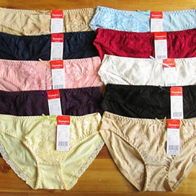 Bộ 10 Quần Lót Cotton Pha Ren Cao Cấp 01