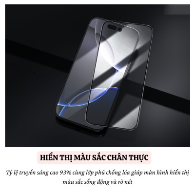 Cường lực Full viền kèm khung cho iPhone 16 Pro Max / 16 Pro hiệu Nillkin CP+ PRO Phủ Nano, vát cạnh 2.5D, lớp Olephobic - Hàng nhập khẩu