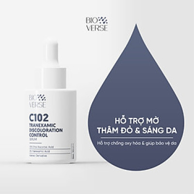 Tinh chất Vitamin C102 hỗ trợ mờ thâm đỏ & chống oxy hóa C102 Tranexamic Discoloration Control Serum 30ml