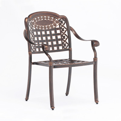 Bộ bàn nướng BBQ ngoài trời 4 ghế Bộ bàn tròn nhôm đúc 1m có bếp than tiện lợi SL TE2011-106A / CC2016-A – Nội thất CAPTA