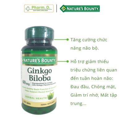 Viên Uống Hỗ Trợ Bổ Não, Cải Thiện Trí Nhớ NATURE