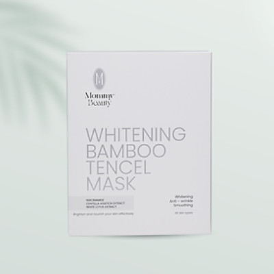 Mặt nạ dưỡng da sáng trắng Whitening Bamboo Tencel Mask, cải thiện da không đều màu. Cấp ẩm, cải thiện đàn hồi, giúp da căng bóng và rạng rỡ