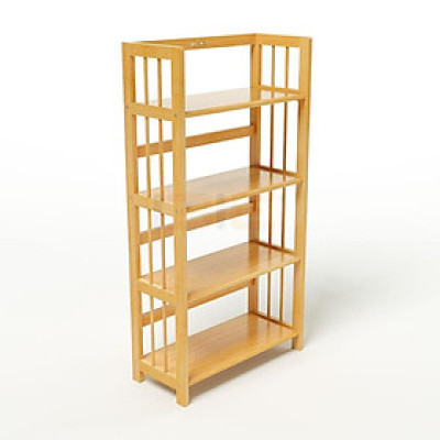 Kệ Sách 4 Tầng Gỗ Cao Su IBIE KS463 (63cm) - Tự Nhiên