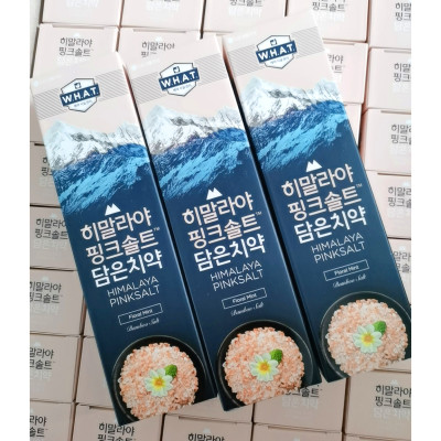 Kem đánh răng Bamboo Salt muối hồng Himalaya hương hoa bạc hà 100g