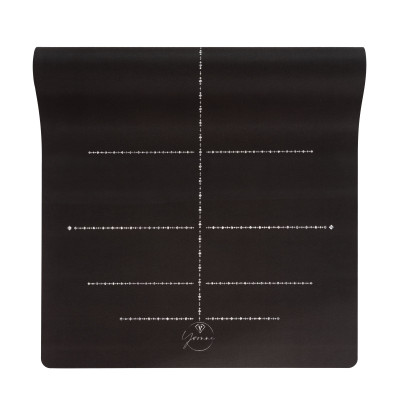 Thảm tập yoga chính hãng Yvonne, Pole Star Black (TẶNG KÈM 3 PHẦN QUÀ), dày 6mm bề mặt nhám, siêu bám, chống trơn trượt, ưa mồ hôi