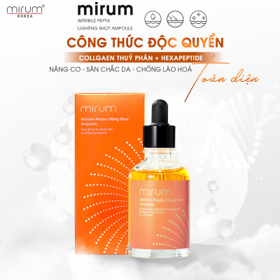 Ampoule Lão Hóa, Nâng Cơ & Chống Nhăn Da Mirum Wrinkle Pepta Lifting Shot Ampoule 50ml