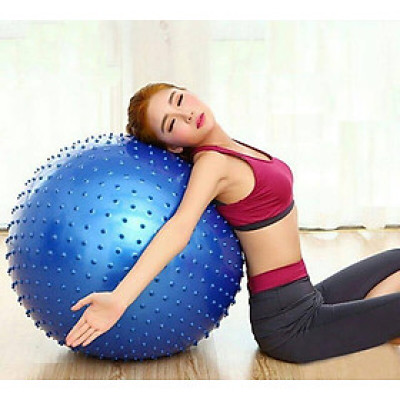Bóng Tập Yoga Có Gai Bóng Tập Gym - Bóng Cao Cấp Có Gai 75cm Loại Cực Dày- Loại 1- Rèn Luyện Sức Khoẻ- Tặng Kèm Bơm- Hàng Chính Hãng MINIIN