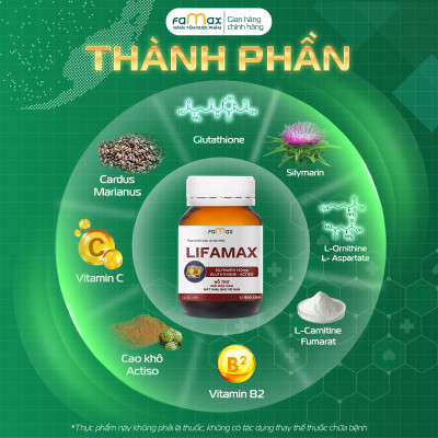 [FAMAX] Hộp 30 viên giải độc gan Lifamax hỗ trợ giải độc gan, mát gan và bảo vệ gan