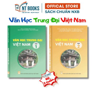Sách - Combo Văn Học Trung Đại Việt Nam (Tập 1 + Tập 2) - NXB Giáo Dục - HV