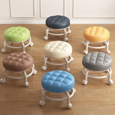 Ghế đẩu có bánh xe trược đa năng không ồn xoay 360độ tiện lợi di chuyển