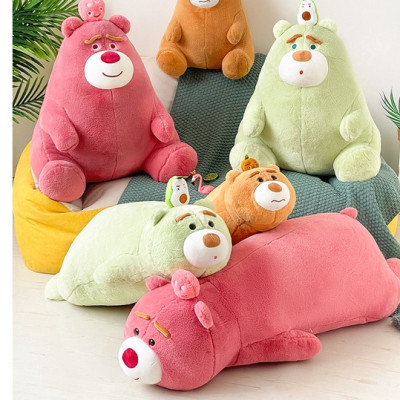 Thú nhồi bông Lotso Bơ, Bí đỏ êm mịn - Size từ 75cm đến 90cm - Quà tặng gấu bông Lotso cosplay xanh lá, cam cute.