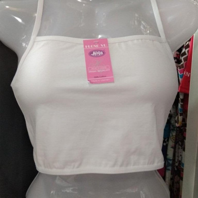 Combo 2 áo lá học sinh vải cotton không mút cổ ngang