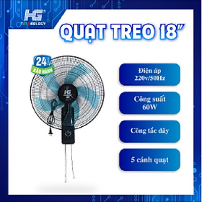 Quạt treo tường 18 inch FT18_A2HGVN - Hàng chính hãng HG