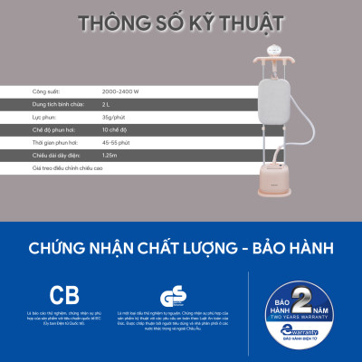 Bàn Ủi Hơi Bước Đứng BlueStone GSB-3955 - Hàng Chính Hãng