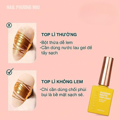 Combo 3 Chai Top Loang (Tím), Top Chà Tráng Gương, Top Lì Không Lem VENDEENI Cao Cấp Làm Nail 