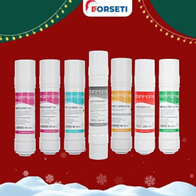 Combo 7 lõi lọc nước Korihome Hàng chính hãng dùng cho máy lọc nước Korihome WPK-908