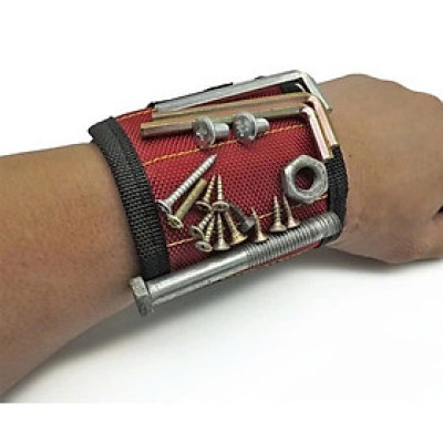 Đai Đeo Tay Nam Châm Giữ Ốc Vít – Dụng Cụ Sửa Chữa Tiện Lợi Cho Thợ