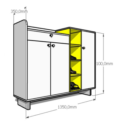 Tủ giầy gỗ BEE | Chính hãng VAV