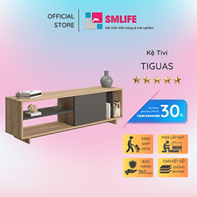 Kệ để tivi phòng khách thanh lịch SMLIFE Tiguas