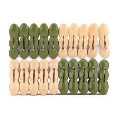 Vỉ 20 Kẹp Quần Áo Nhựa Việt Nhật 2835 Kẹp Củ Lạc Phơi Đồ Tiện Ích - Hàng Việt Nam