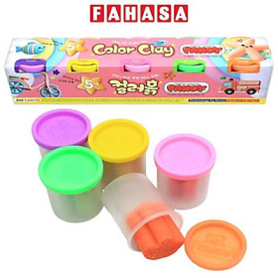 Bộ 5 Hộp Bột Nặn Màu Sắc - Pandy GA00500