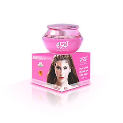 Kem Mụn Trắng Da Liền Sẹo E5 Hồng