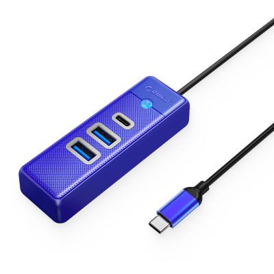 Bộ Chuyển Đổi HUB TypeC 1 USB ra 2  cổng USB 3.0 5Gps / 1 cổng TypeC 5Gbps PWC2U-C3-015 Orico - Hàng Chính Hãng