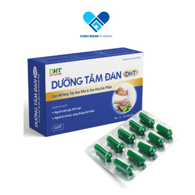 Dưỡng tâm đan DHT Hộp 30 viên -  Dưỡng tâm, an thần, hỗ trợ cải thiện tình trạng mất ngủ, lo lắng, căng thẳng tinh thần - Châu Ngân Pharma
