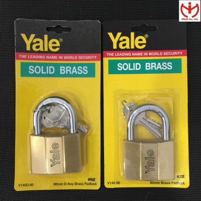 Ổ khóa Yale V140D.60 thân đồng thau 60mm 3 chìa vi tính - MSOFT
