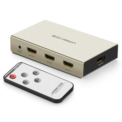Ugreen UG4027840278TK Bộ gộp HDMI 3 vào 1 ra hỗ trợ 4K x 2K vỏ hộp kim cao cấp - HÀNG CHÍNH HÃNG