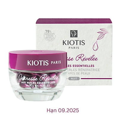 [DATE 09-2025]Viên tinh chất giảm nhăn chống lão hóa chảy sệ Kiotis Huil En Perles Renovatrice 42 viên x 0.3ml