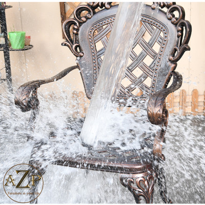 Bộ Bàn Ghế Sân Vườn 80cm Ngoài Trời Outdoor Ban Công (100% Nhôm Đúc) Hàng Nhập Khẩu 100%.