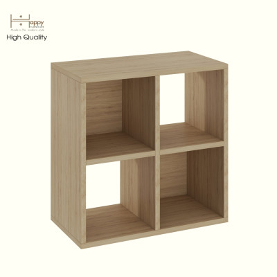 HAPPY FURNITURE , Kệ sách 4 ngăn - CHANN, KSA_100 , 54cm x 28cm x 54cm DxRxC