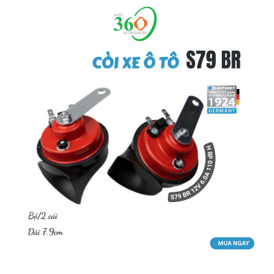 Còi Ô Tô Blaupunkt S79 BR – Hàng Chính Hãng – Âm Thanh Cảnh Báo To Rõ – Nhỏ Gọn – Bộ 2 Cái Giá Tốt