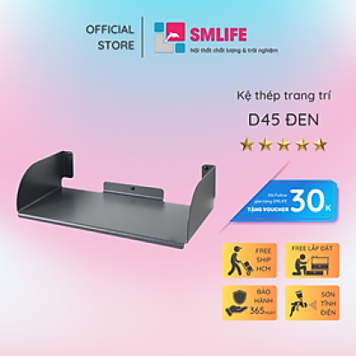 Kệ sách treo tường chữ D45