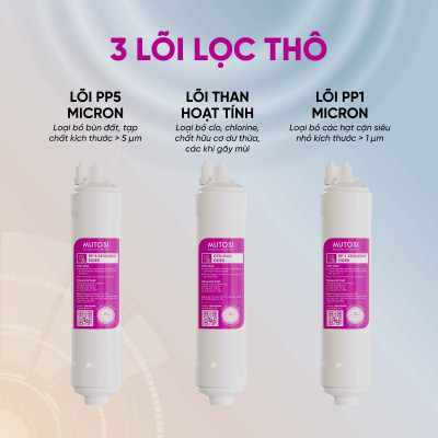 Máy lọc nước nóng lạnh 10 lõi - Hàng chính hãng Mutosi MP-S1011