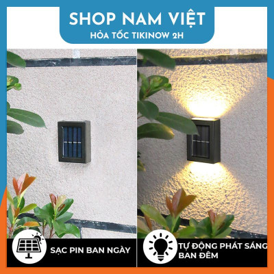 Đèn Led Hắt Tường Năng Lượng Mặt Trời, Chịu Mọi Thời Tiết - Chính Hãng NAVIVU
