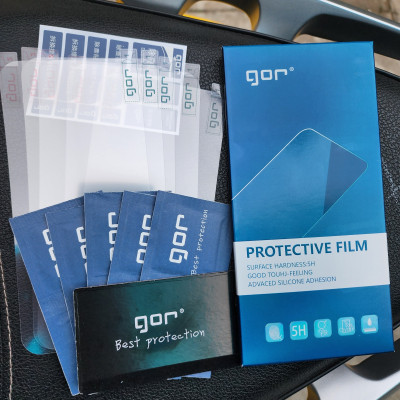 Miếng dán màn hình Gor Cho Iphone 14 Pro Max/ 14 Pro/ 14 Plus/ 14 Cảm ứng nhạy, Chống trầy xước, Hạn chế vân tay - Hãng Gor (5 miếng) - Hàng nhập khẩu.
