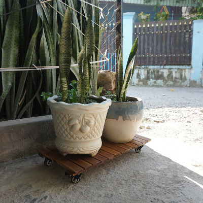 Kệ Gỗ Di Động ANKAN - Chịu Lực 150Kg, Di Chuyển Dễ Dàng, Thích Hợp Chậu Cây Và Trang Trí Nhà Cửa