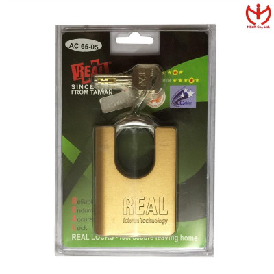 Ổ khóa chống cắt REAL AC 65 thân kẽm rộng 65mm có vai chống cắt - MSOFT