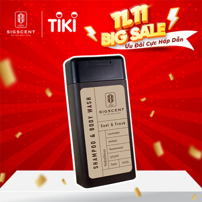 Sữa tắm dầu gội cho nam hương nước hoa 375ml Rebellious thương hiệu SIGSCENT